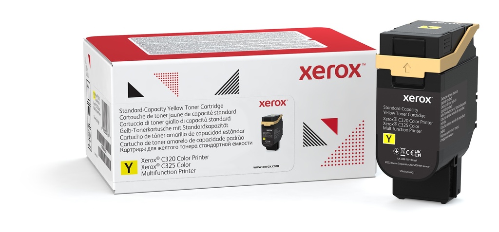 Toner - Xerox - 006R04822 - Toner jaune, produit d'origine, 1 800 pages, pour C320, C325