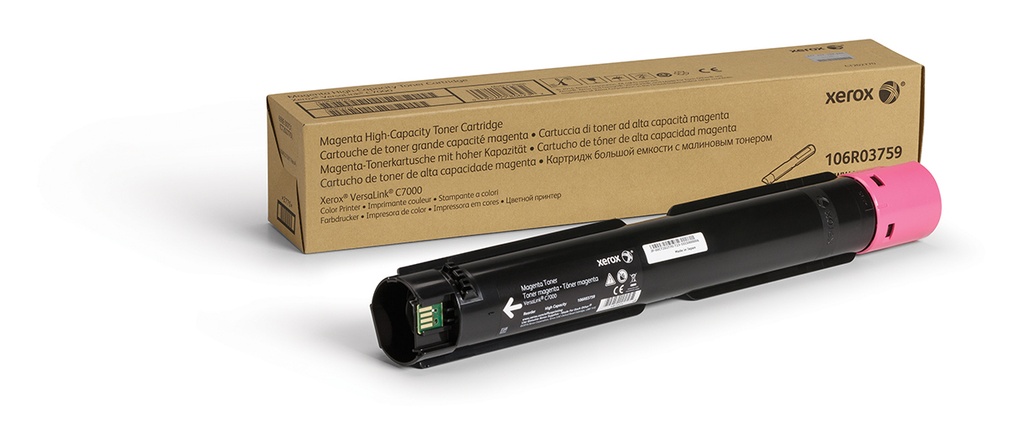 Toner - Xerox - 106R03759 - Toner magenta - produit d'origine - 10 100 pages, pour C7000