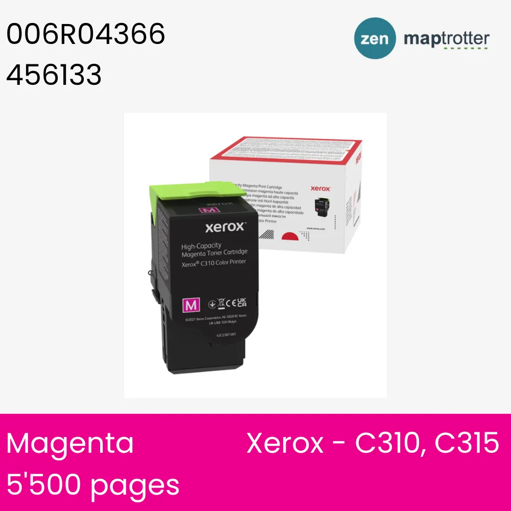 Toner - Xerox - 006R04366 - Toner magenta - produit d'origine - 5 500 pages, pour C310, C315