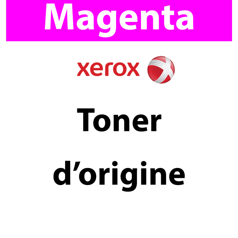 Toner - Xerox - 006R01826 - Toner magenta, produit d'origine, 18 500 pages, pour C7120