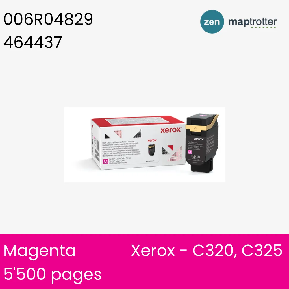 Toner - Xerox - 006R04829 - Toner magenta, produit d'origine, 5 500 pages, pour C320, C325