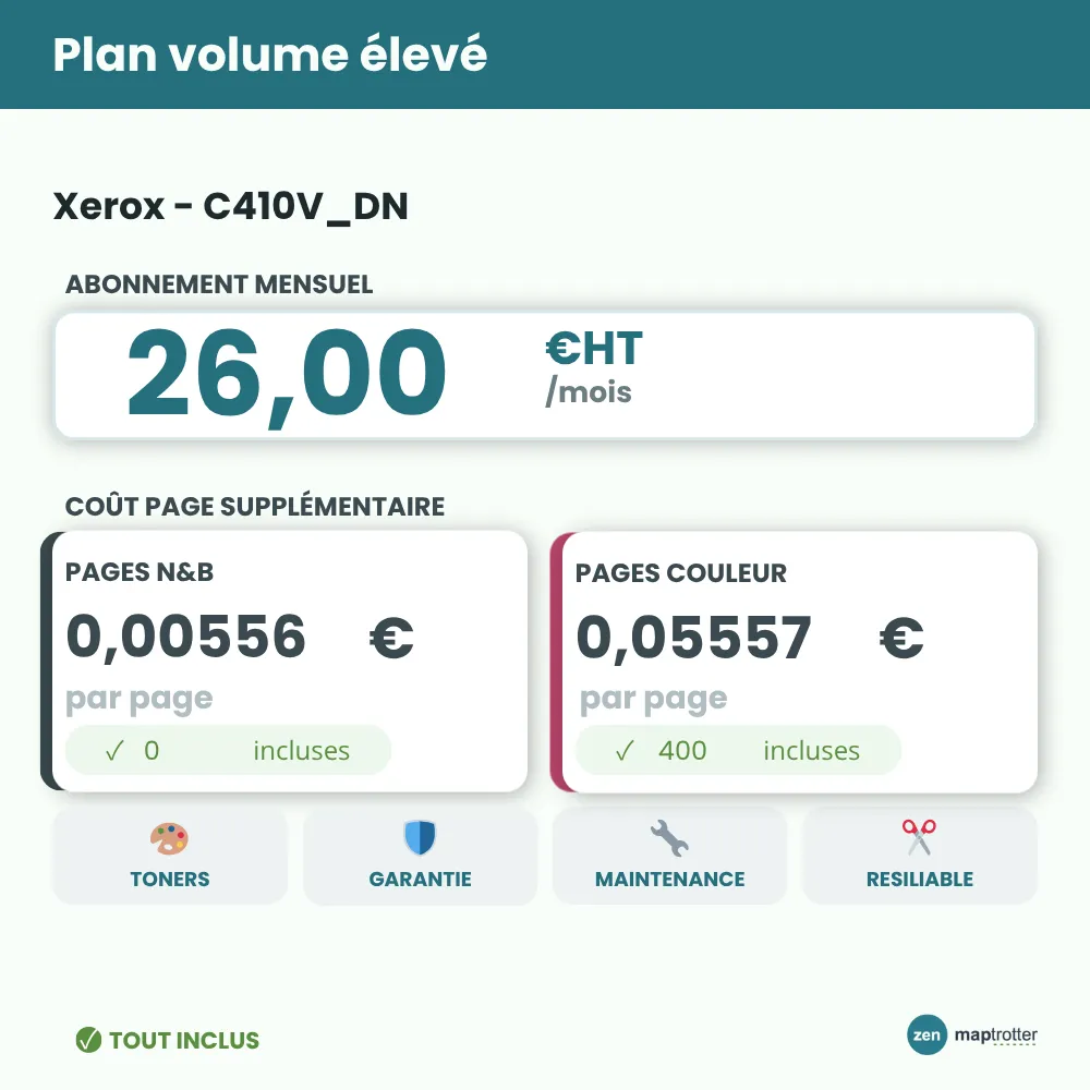 Zen - C410V_DN Plan volume élevé