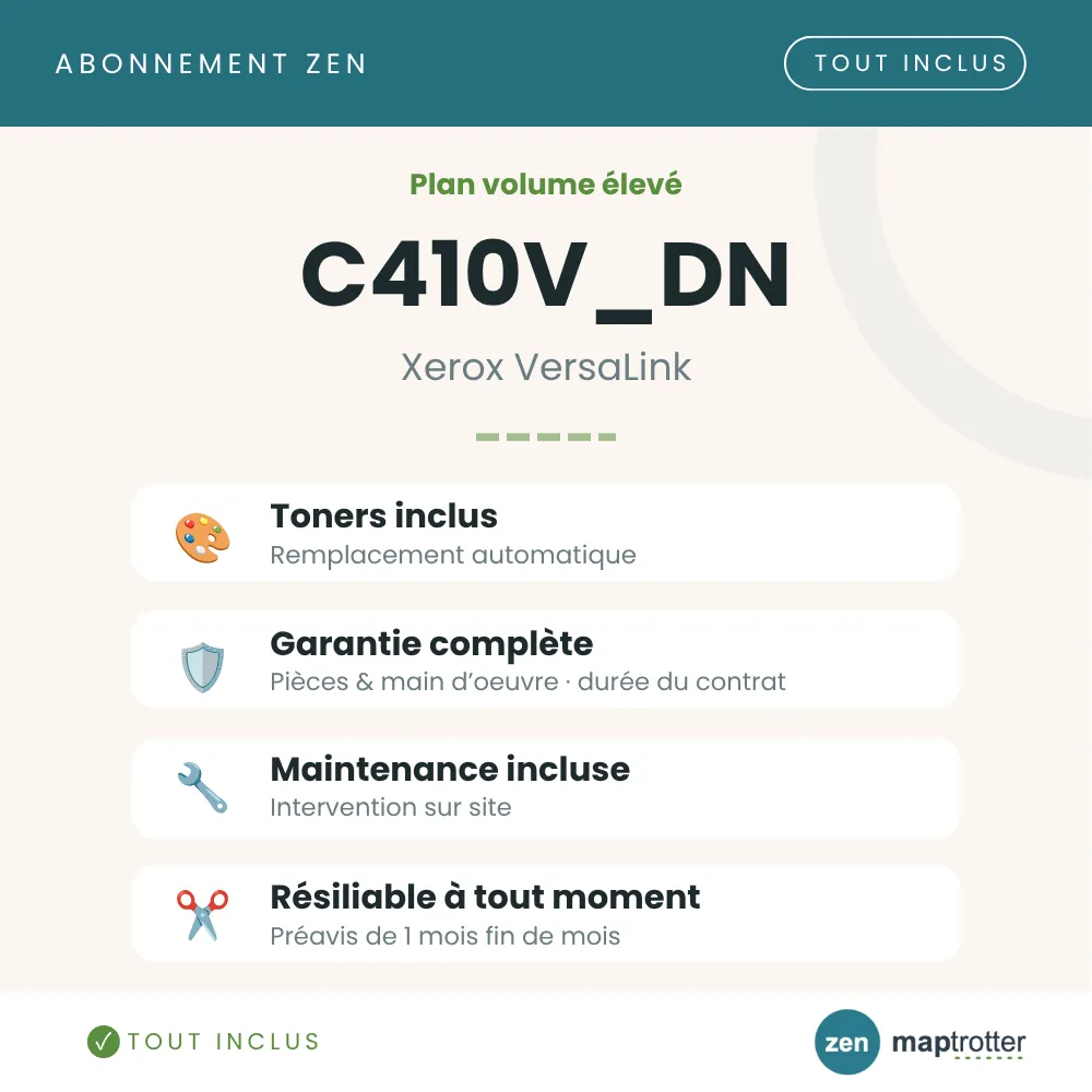 Zen - C410V_DN Plan volume élevé