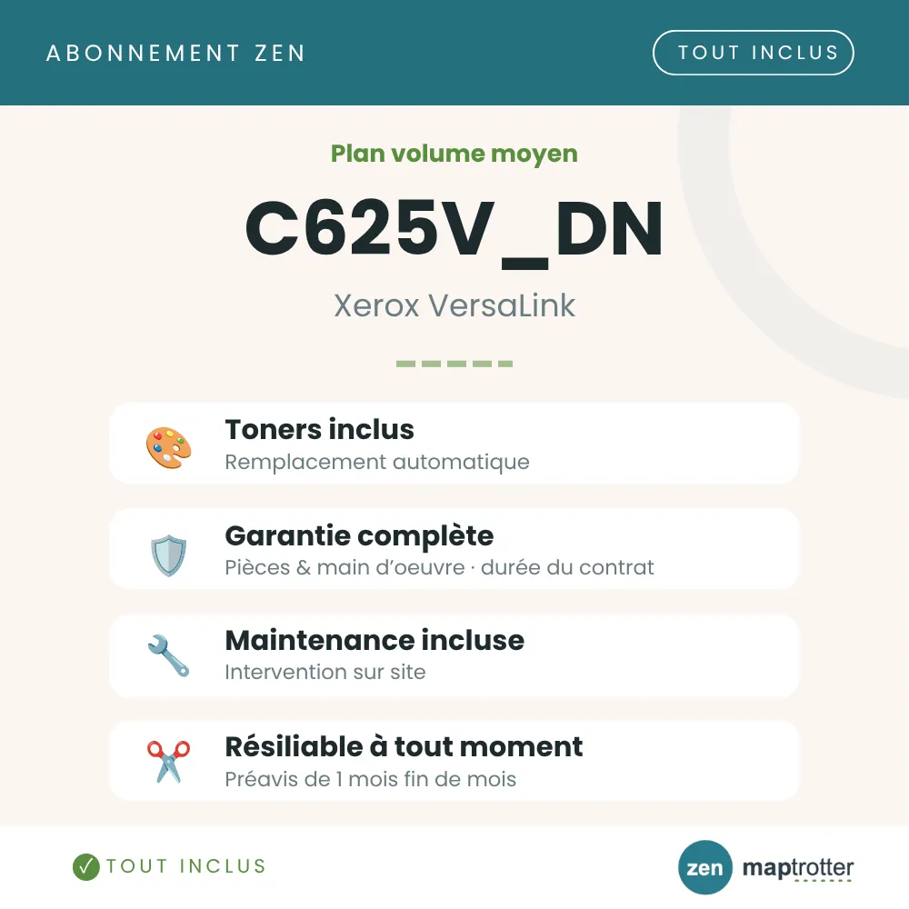 Zen - C625V_DN Plan volume moyen