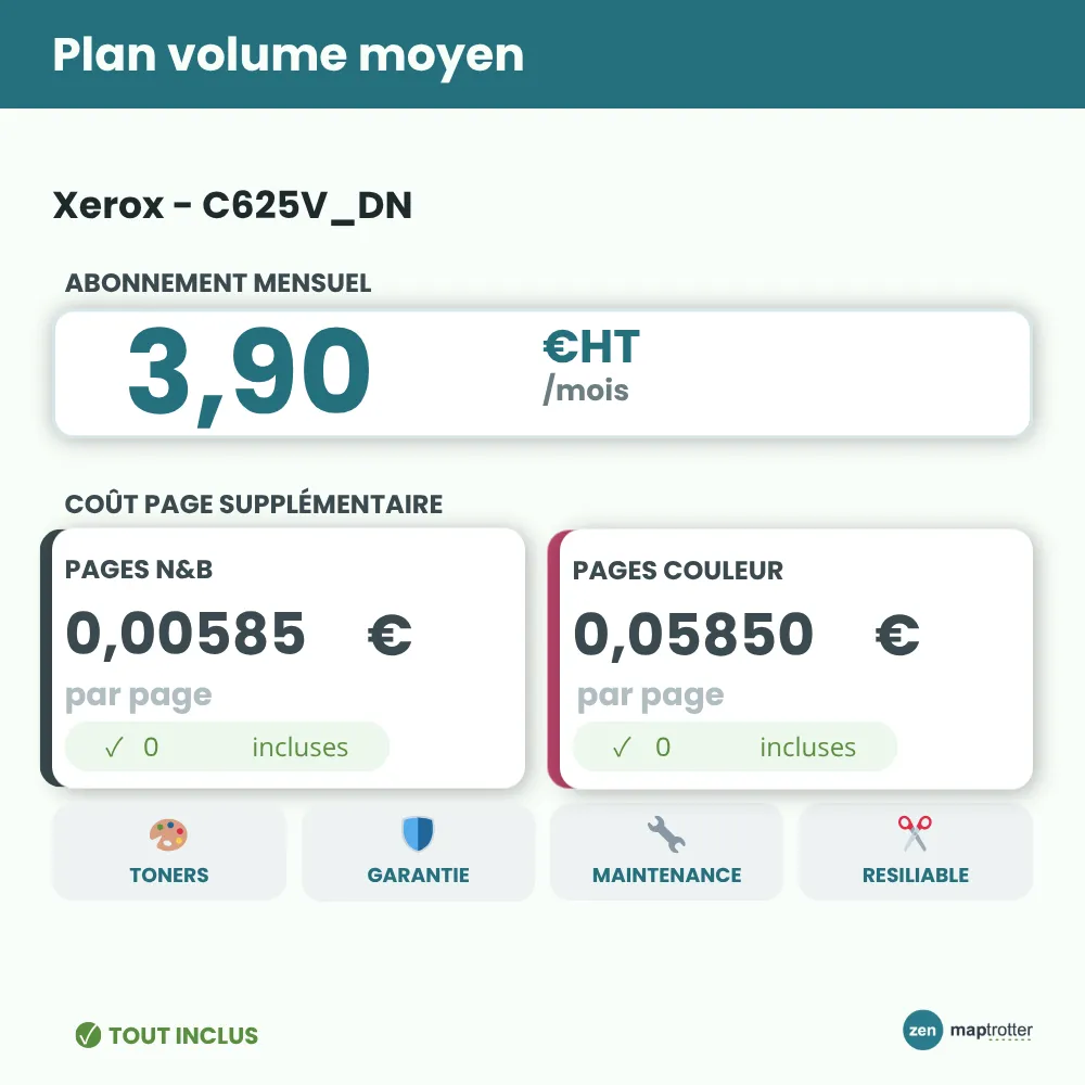 Zen - C625V_DN Plan volume moyen