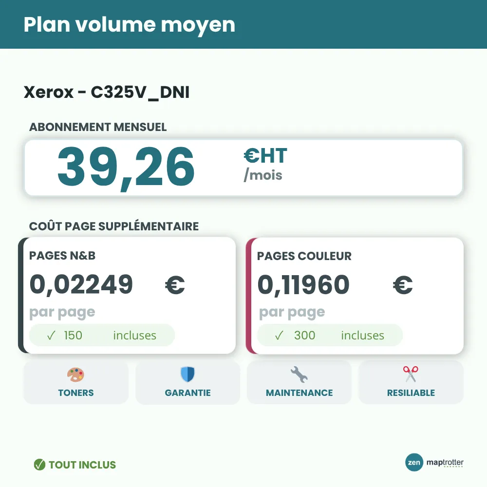 Zen - C325V_DNI Plan volume moyen