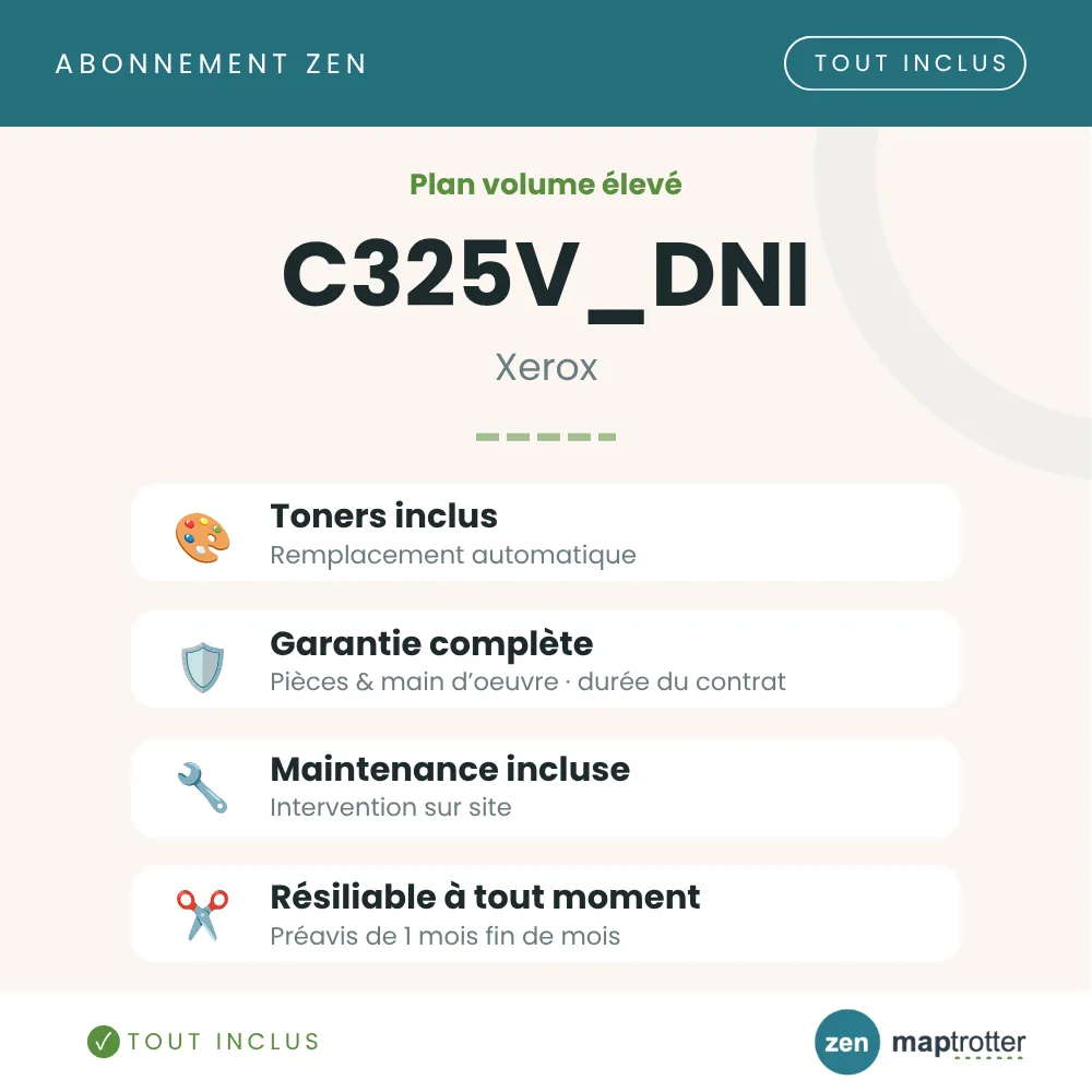 Zen - C325V_DNI Plan volume élevé