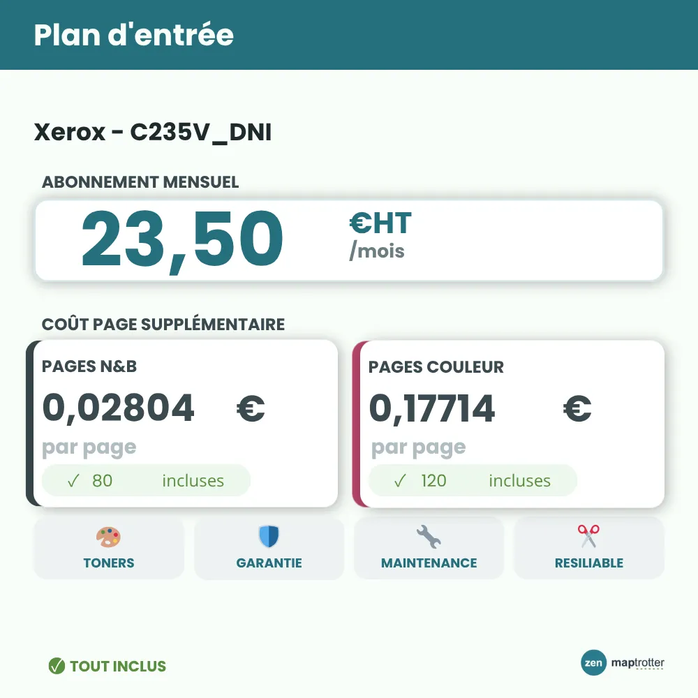 Zen - C235V_DNI Plan d'entrée