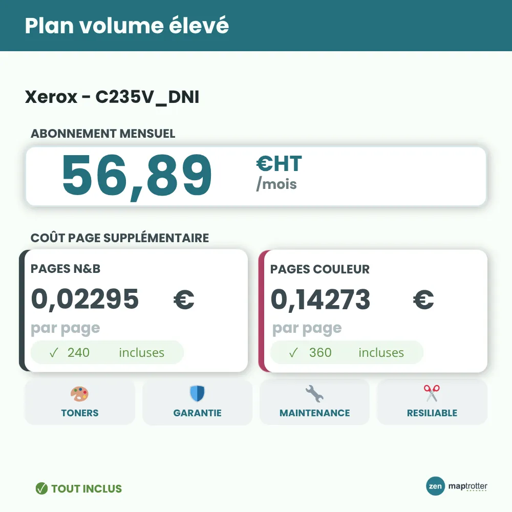 Zen - C235V_DNI Plan volume élevé