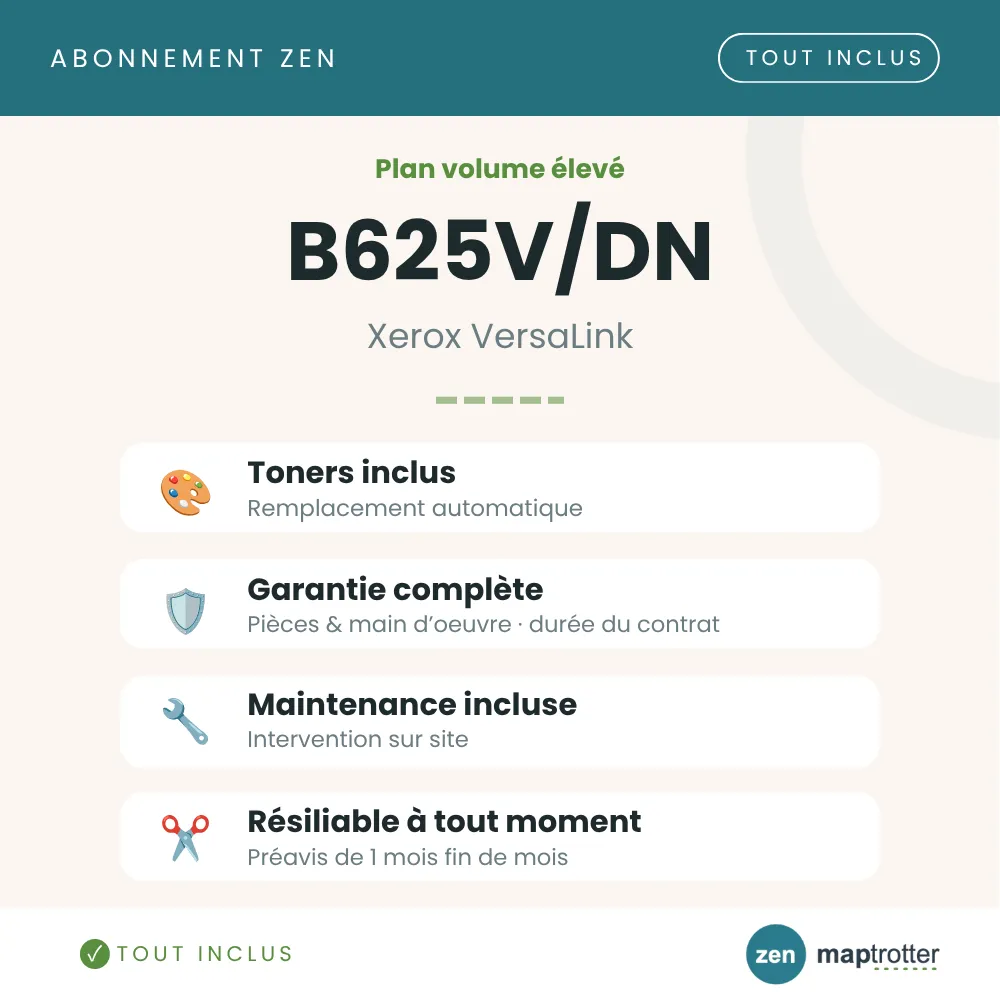 Zen - B625V/DN Plan volume élevé