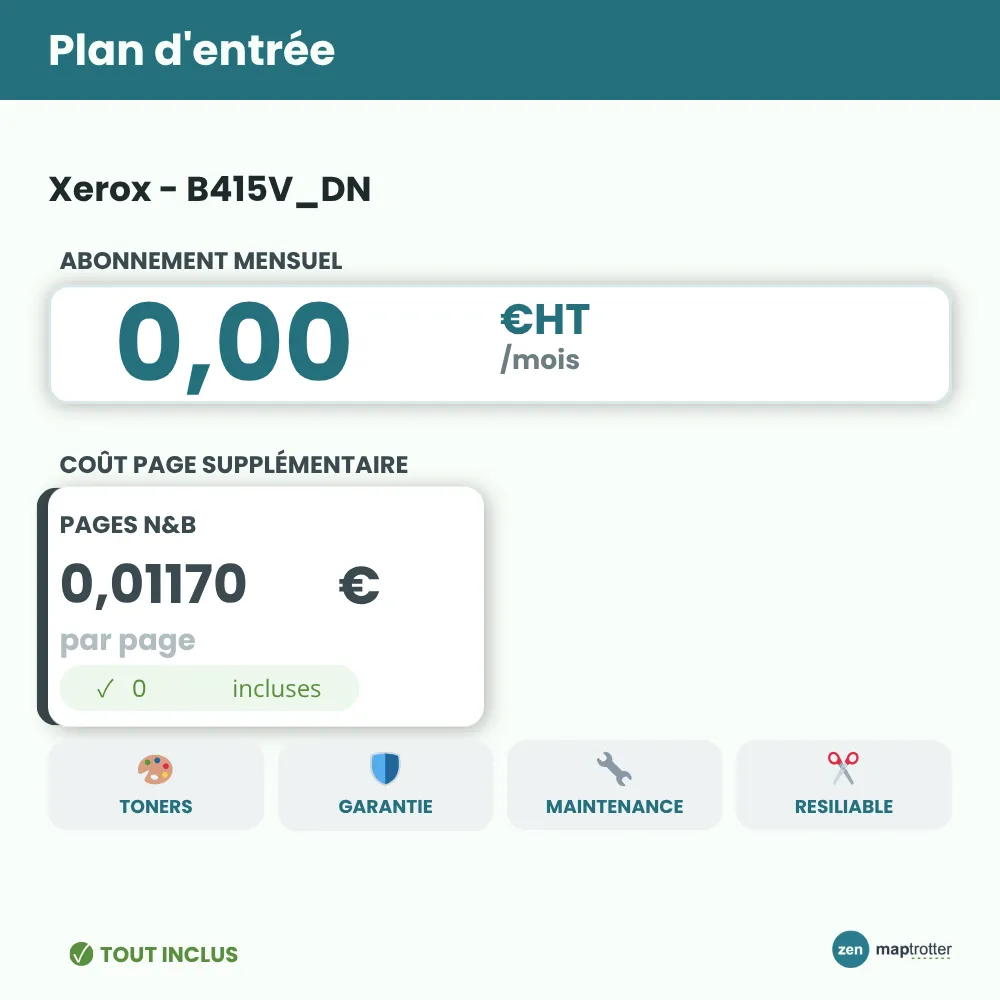 Zen - B415V_DN Plan d'entrée