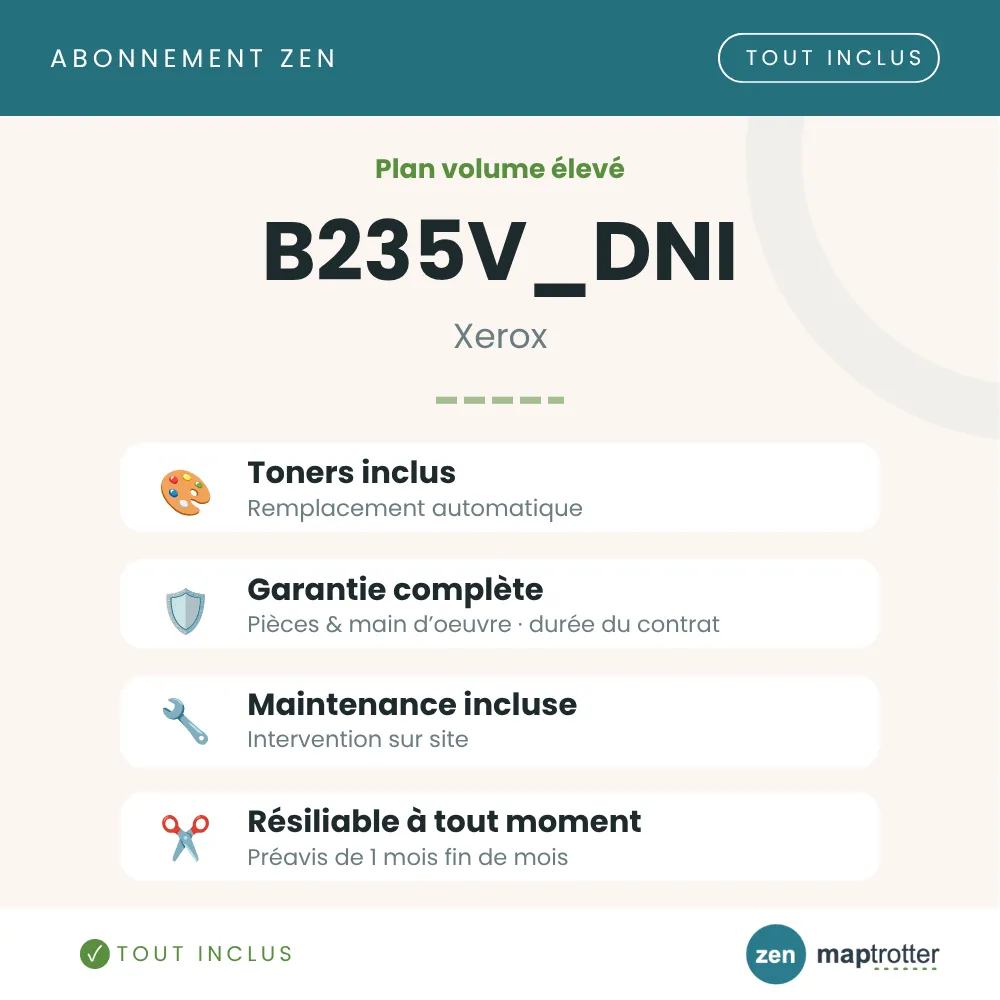 Zen - B235V_DNI Plan volume élevé