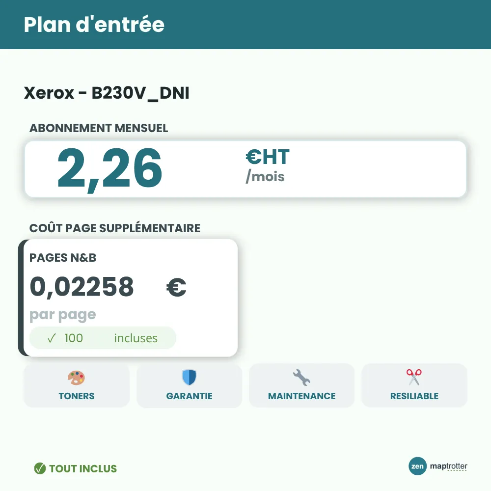 Zen - B230V_DNI Plan d'entrée