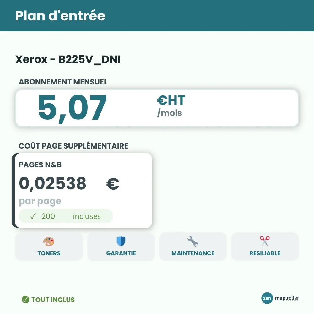 Zen - B225V_DNI Plan d'entrée