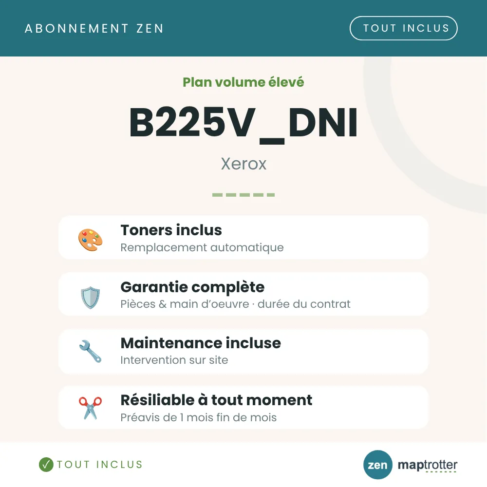 Zen - B225V_DNI Plan volume élevé