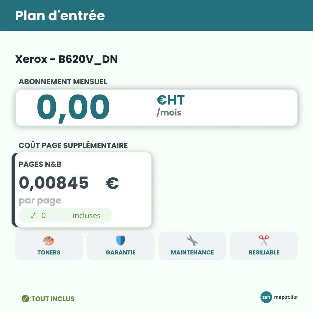 Zen - B620V_DN Plan d'entrée