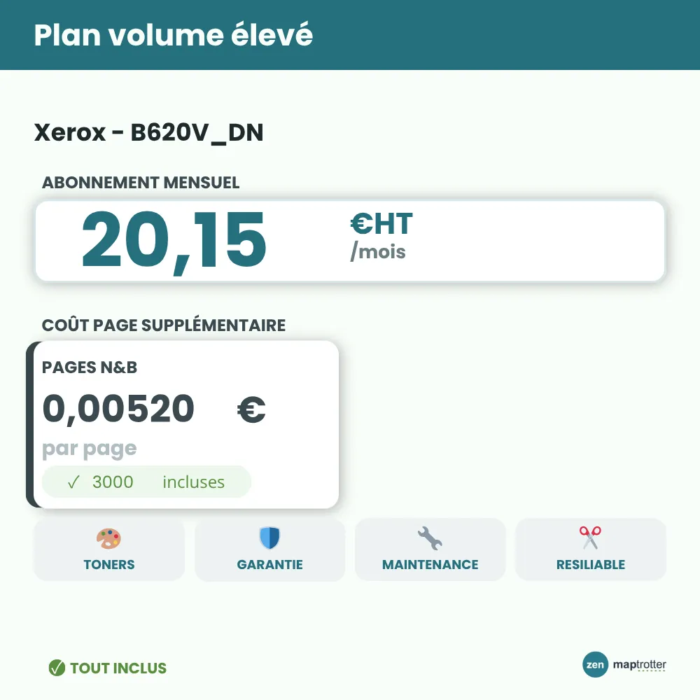Zen - B620V_DN Plan volume élevé