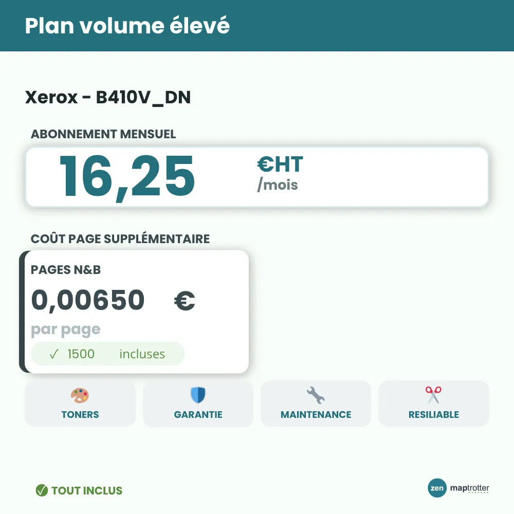 Zen - B410V_DN Plan volume élevé